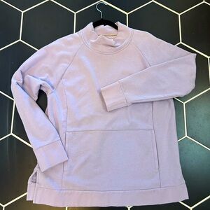 Lavender mock neck women’s Lands End sweatshirt